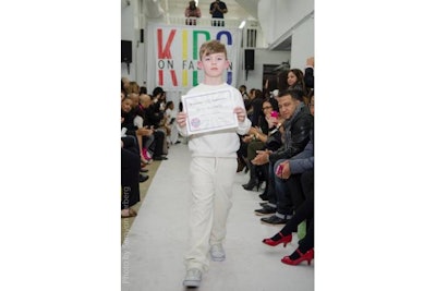 Child Star Receiving His Award