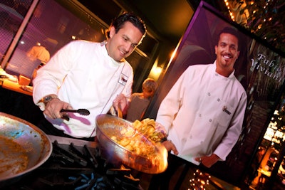 Chef Fabio Viviani was one of 6 Top Chefs invited to created thematic hors d'oeuvres for this international event