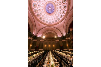 Dinner under the oculus dome