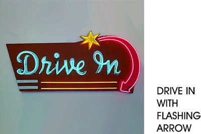 DRIVE IN VINTAGE SIGN