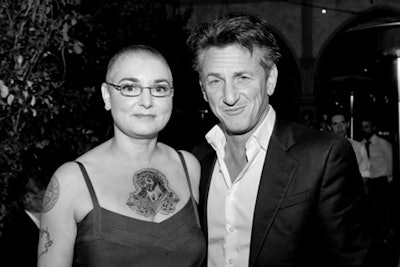 Sinead O'Connor, performer at Inspiration Gala LA 2012 with Sean Penn