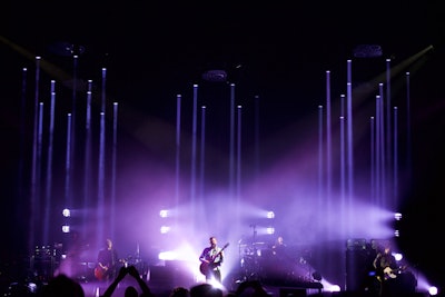 Headliners Kings of Leon performed at the end of the event.