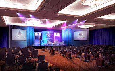 A stage set designed by TOCA specially for the Trump National Doral Resort.