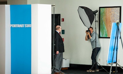Senior executives from across the globe stopped by our Portrait Station for their company shot.