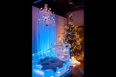 Toronto marketing company Capital C hosted a holiday party in December 2011 with a 'Naughty N'Ice' theme, featuring cocktails poured over dry ice, soup topped with nitrogen-frozen blueberries, and a cool chaise from Iceculture.