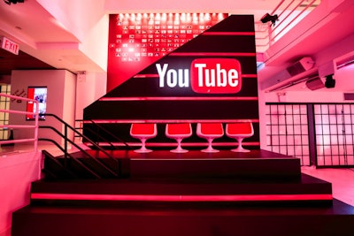 Custom stage for YouTube Beacon starlets press interview (YouTube Beacon Press Event)