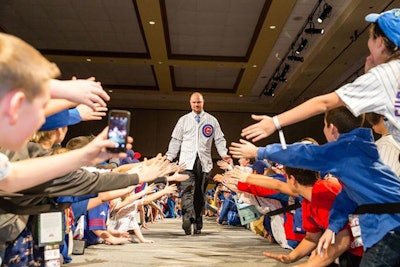 Throughout the weekend, kids had the opportunity to meet new Cubs players, including pitcher Jon Lester.