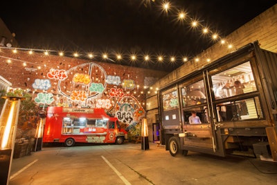 San Francisco's finest food trucks provided guests with upscale bites in an urban setting (Google Play's Game Developer Conference After Party)
