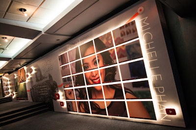 The transformation of the entryway to the theater at MSG highlighted popular YouTube stars (YouTube Brandcast)