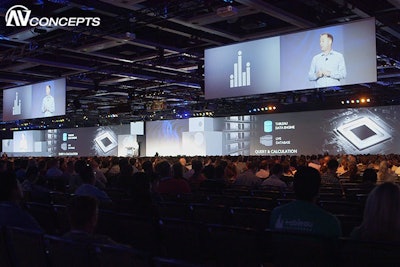 Tableau Destination Data included show design, production, content, projection mapping and staging by AV Concepts