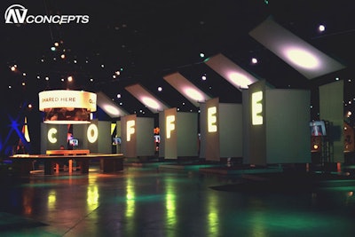 Starbucks leadership event included audio-visual solutions, staging and project management by AV Concepts