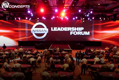 Nissan Leadership Forum included event production, audio-visual, staging and project management by AV Concepts