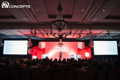 Oracle Open World included audio-visual, staging and project management for over 300 breakouts powered by AV Concepts