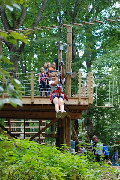 All ages enjoy Adventure Park Zip Lines