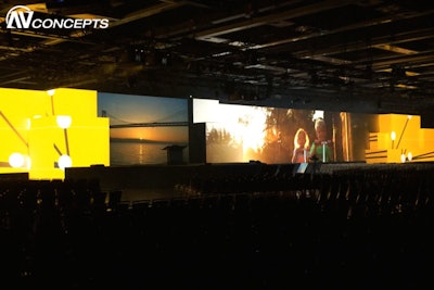 Tableau Software customer conference featuring over 300 ft. of projection mapped 3D stage and creative content.