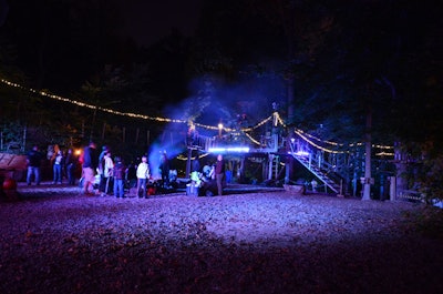 Night climbing has its own atmosphere at The Adventure Park