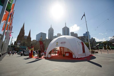 Brand activation KIA World Cup Roadshow in Australia