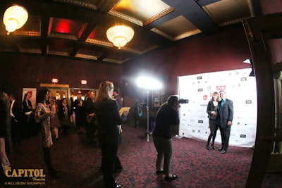 Photographers love our front lobby with ideal space for a red carpet and step & repeat.