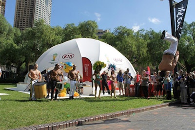 Brand activation Kia Worldcup Sidney