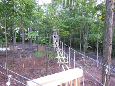 A look at some aerial trails at The Adventure Park