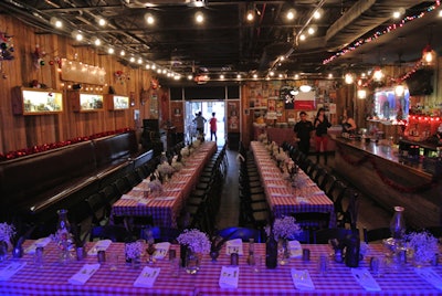 Final preps for holiday rehearsal dinner at Rattle Inn