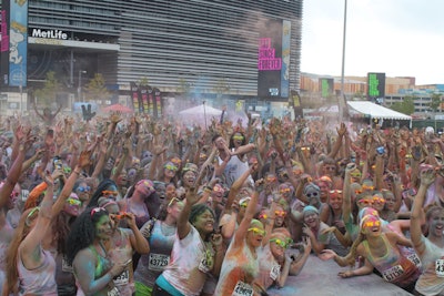 Color Me Rad 5K in Stadium Parking Lots