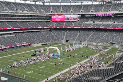 Color Me Rad 5K on Stadium Field