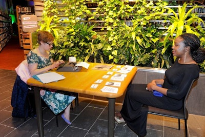 During the 'After Dark' portion of the evening, new to the event this year, attendees visited a 'prose station' where an event staffer would type up a poem based on a word or idea posed by the guest.