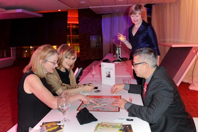 Attendees could participate in literature-inspired activities, including playing games of Scrabble against an author.