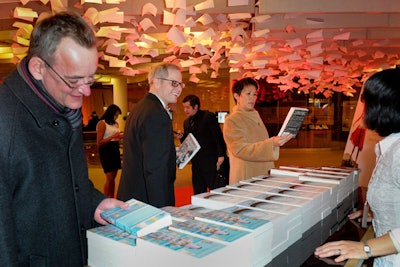 At the end of the night, publishing house Harlequin let guests take home a 'bedtime story' from a selection of books that were on display.