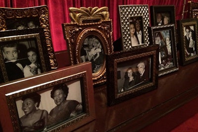Framed photographs from the academy's own archives will lend a residential look, as if assembled on a mantle.