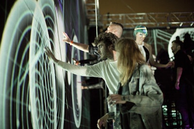 Interactive projections were part of the experience.