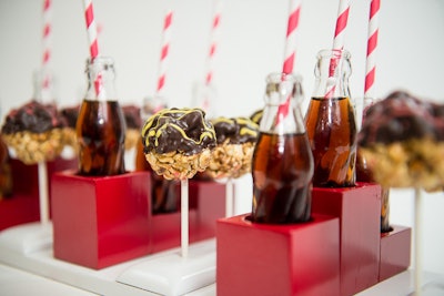 Chocolate covered rice crispy bites and homemade soda with cane sugar – an old school favorite that reigns supreme