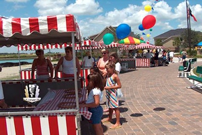 Midway Canopy Row is perfect for outdoor or indoor events.