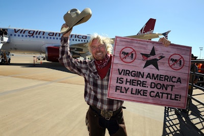“C3” stood for “Champagne, Cowboys & Cattle” when we produced Virgin America’s First Flight to Texas Celebration with live longhorns on the tarmac