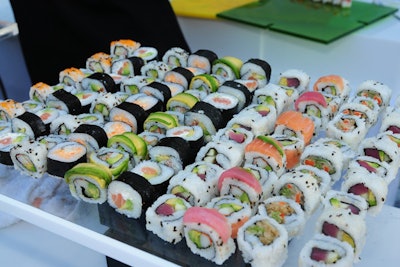 Lavan offer's in-house catering - yes, we serve sushi!