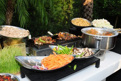 Lavan's catering services aren't limited to inside - take your party outside!