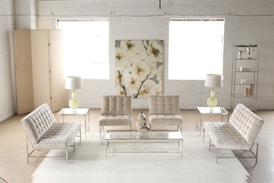Mitchell Gold White Sofa and Chairs
