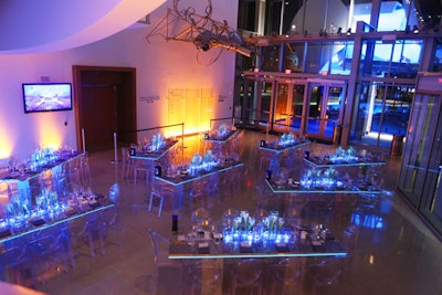 Atrium lobby gala plated dinner.
