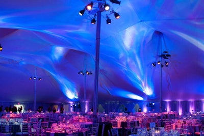 Lighting in a tent
