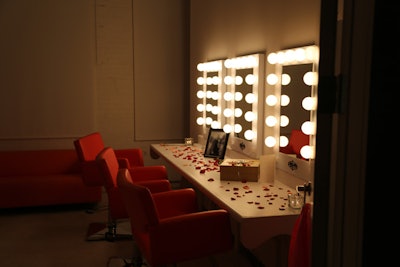 Studio 1 makeup room.