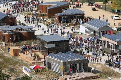 Solar-powered homes developed by students at the US Department of Energy Solar Decathlon