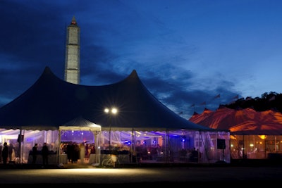 Tented celebration on the National Mall