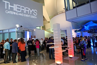 A Thierry’s Catering exclusive at New World Center celebrates 25th anniversary in atrium.