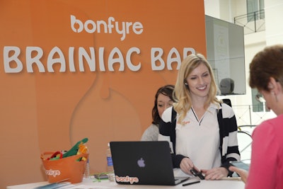At the conference, Bonfyre provided staff to help attendees use the app.