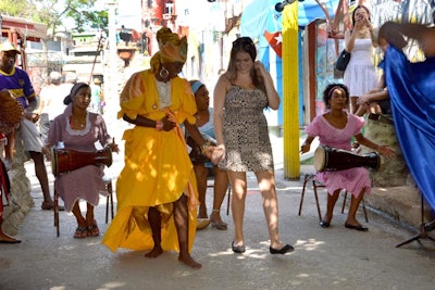 One of the people-to-people experiences offered by Cuba Explorations is a visit to Callejón de Hamel, an area in Havana known for Afro-Cuban art and Santeria rituals with rumba dance sessions.