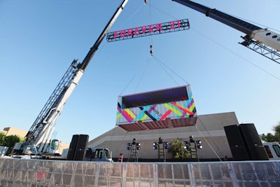At the Coachella festival last year, Forever 21 hosted its so-called “Party in the Sky,” where two cranes hoisted the event’s DJ booth into the air. The booth was made out of a shipping container painted in bright neon colors.