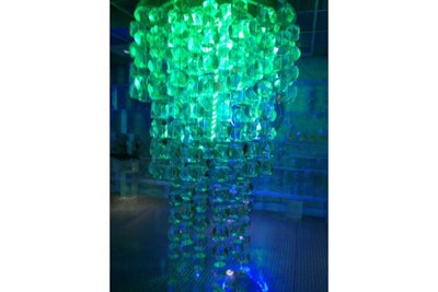 Custom chandelier of ice