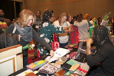 Guests at the Girls Night Out event could shop, see product demonstrations, or indulge in food and wine.