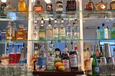 A glimpse of our 3rd Floor Bar Bottles